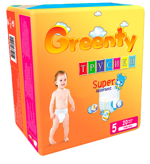 Трусики Greenty BIG (12+ кг) 20 шт