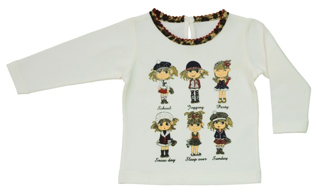 Толстовка детская Bebepan с девочками серия Star разм. 24-30 мес. арт. 7702_24-30