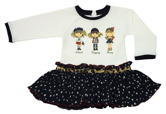 Платье Bebepan с девочками серия Star разм. 3-6 мес. арт. 7704_3-6