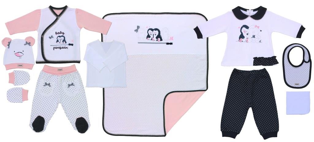 Набор из 10 предметов Bebepan серия Pinguin для новорожденного арт. 1400