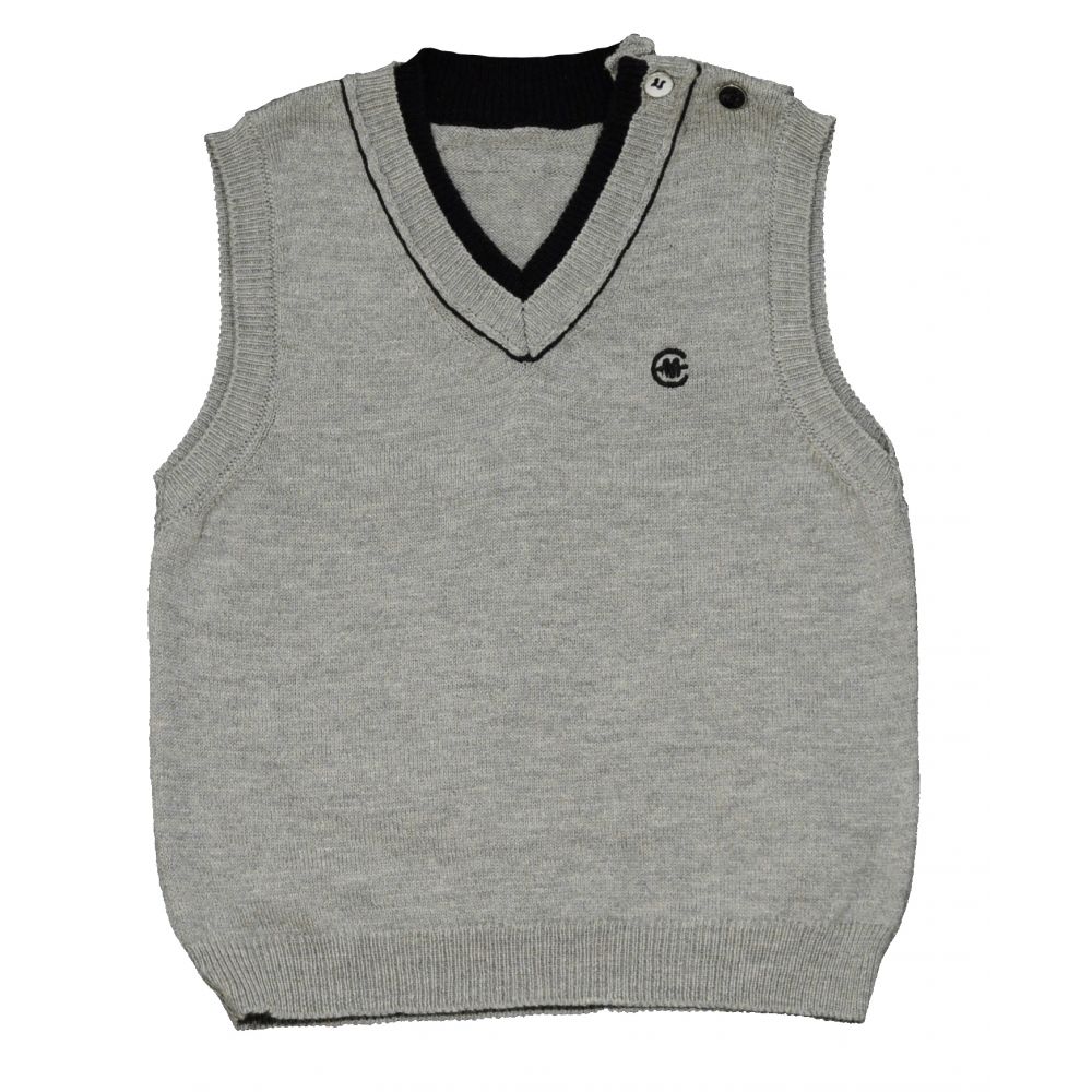 Пуловер Bebepan без рукавов (серый) 3-6 мес. арт. 7177_3-6