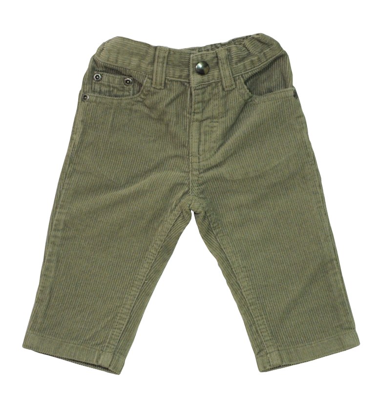 Брючки Bebepan вельветовые классика ( цвет серый и хаки) 6-9 мес. арт. 7605_6-9