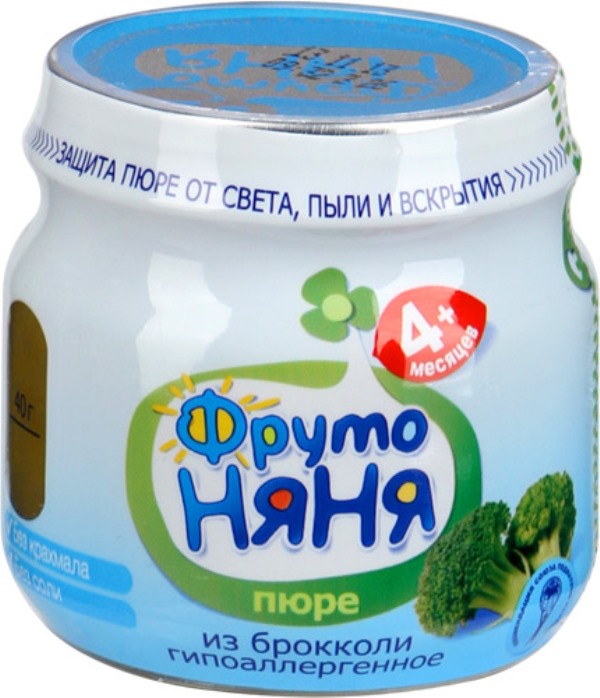 Детское пюре Фрутоняня капуста брокколи 80 г