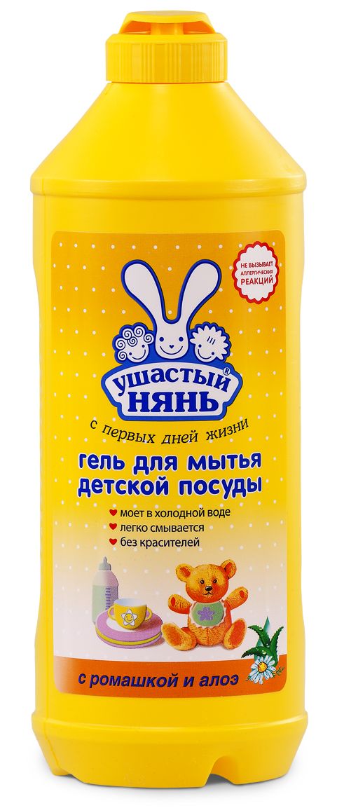 Гель для мытья детской посуды Ушастый нянь 500 мл