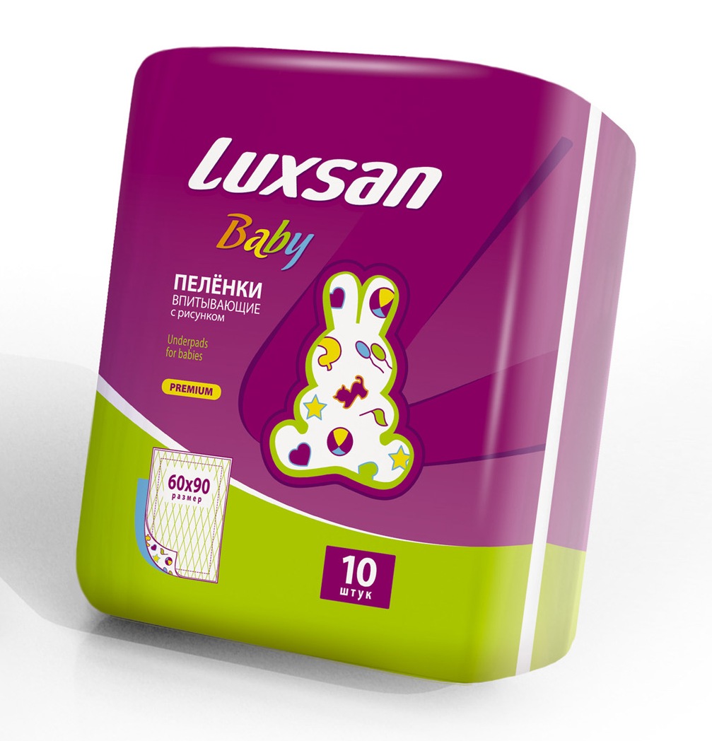 Пеленки детские Luxsan Baby 60х90 см 10 шт