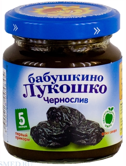 Детское пюре Бабушкино Лукошко чернослив с 5 мес. 100 г