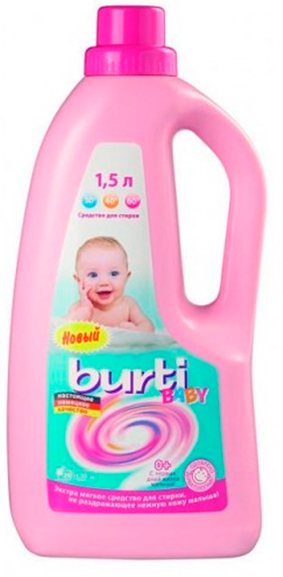 Жидкое средство для стирки детского белья Burti liquid Baby 1.5 л