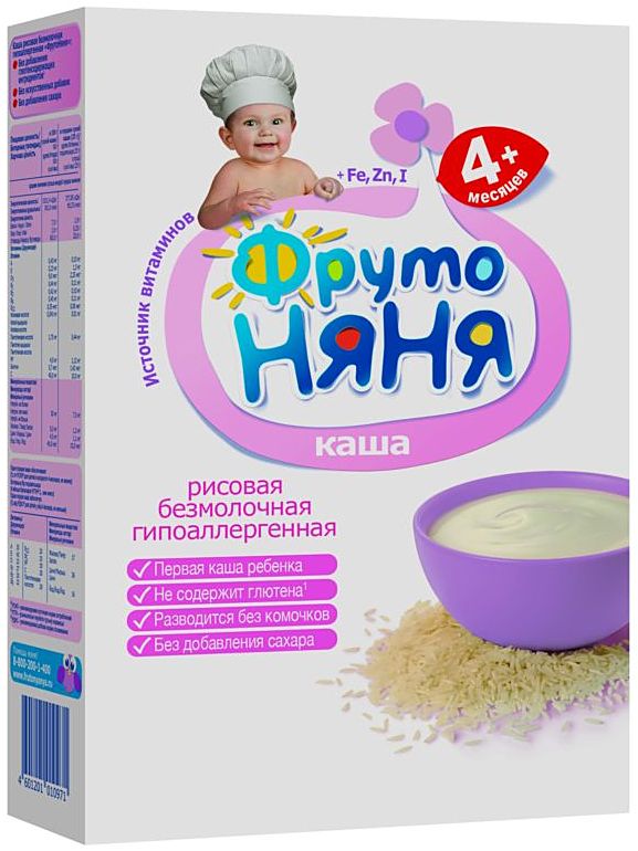 Каша Фрутоняня рисовая безмолочная 1 ступень 200 г