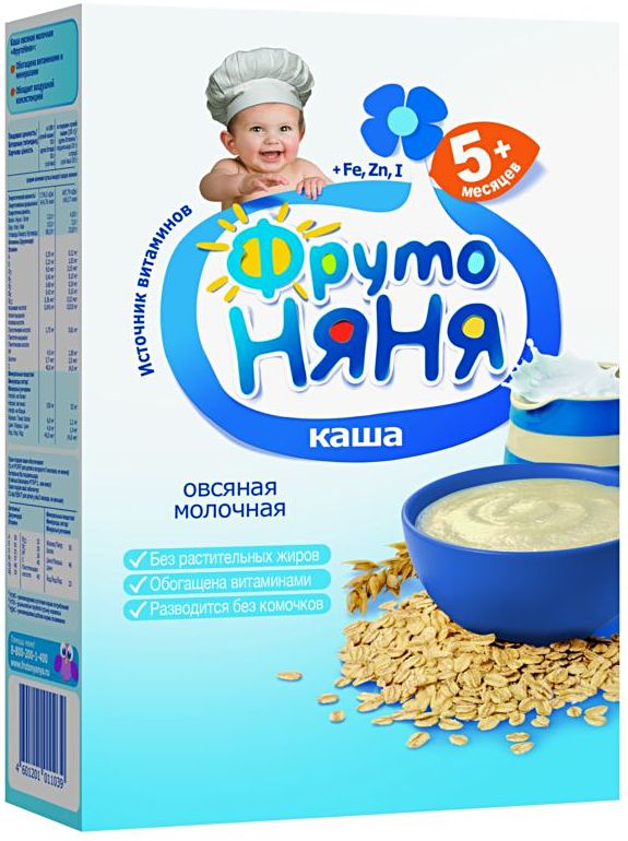 Каша Фрутоняня овсяная молочная 1 ступень 200 г
