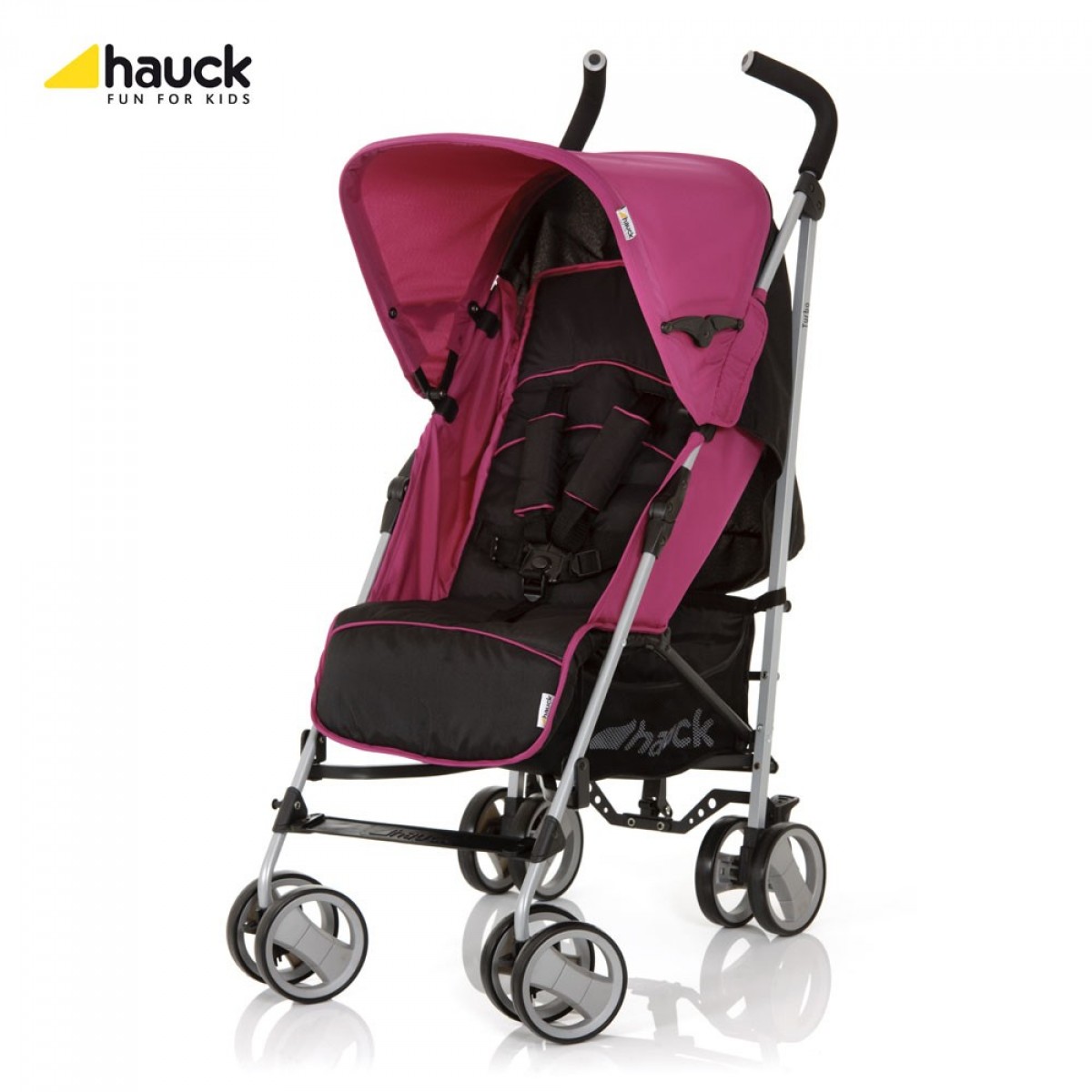 Коляска Hauck ROMA T13 (черный/ягодный)