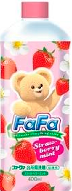 Средство для мытья посуды Nissan FaFa с ароматом клубники запасной блок 400 мл 