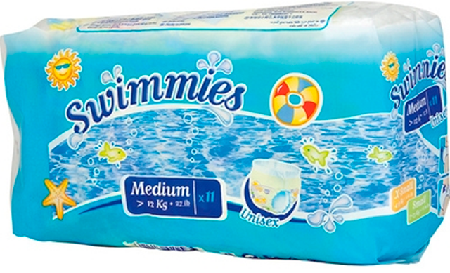 Трусики для плавания Swimmies Medium (12+ кг) 11 шт