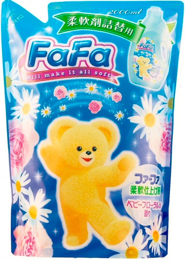 Кондиционер для детского белья Nissan «Fa-Fa» с цветочным ароматом запасной блок 2 000 мл