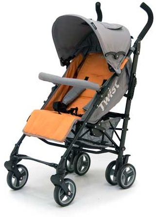 Коляска-трость Jetem Twist Orange-Grey