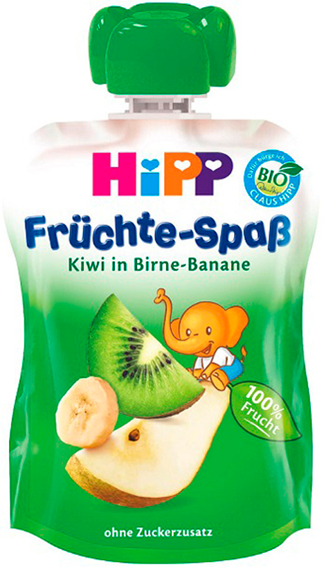 Детское пюре Hipp груша банан киви с 8 мес. 90 г