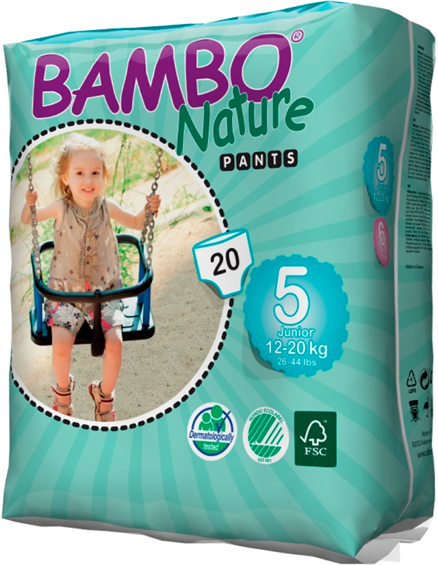 Трусики Bambo Nature размер 5 (12-20 кг) 20 шт