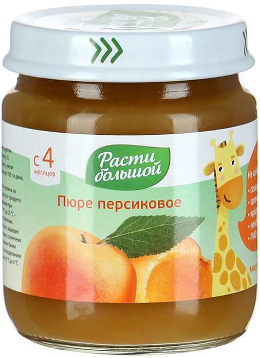 Детское пюре Расти Большой Персик с 4 мес. 100 г