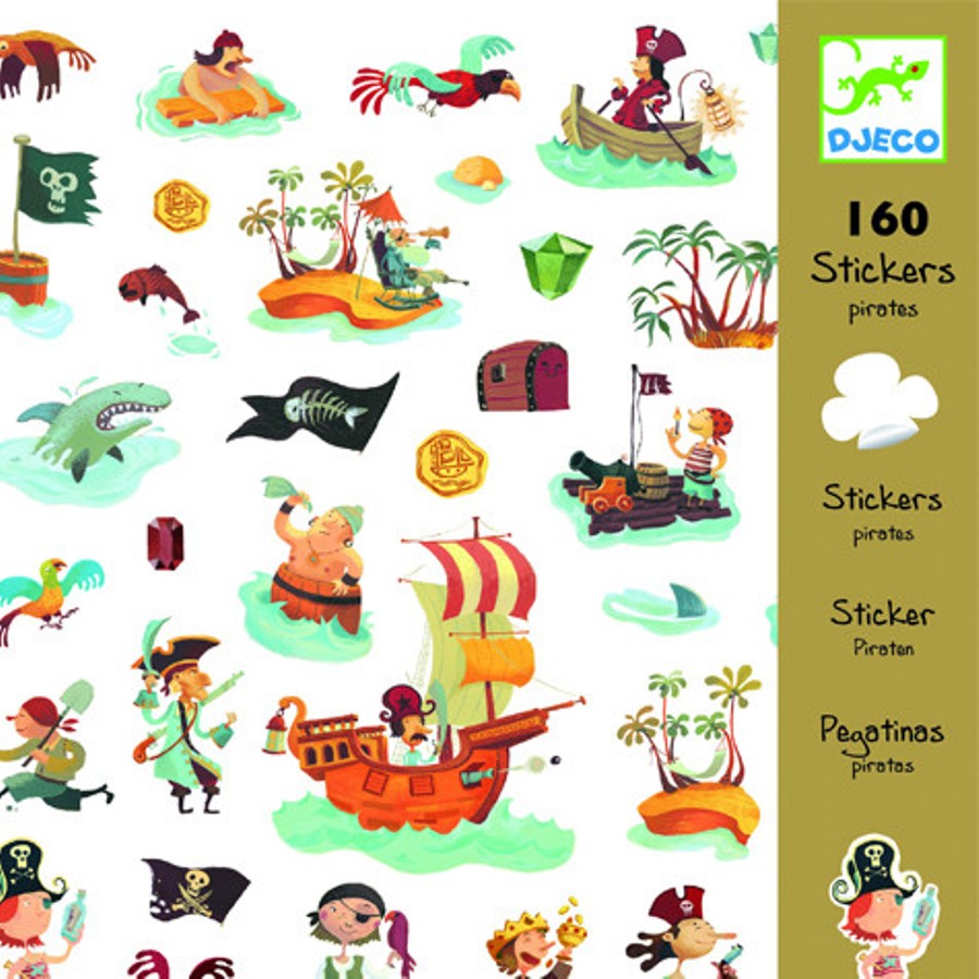 160 наклеек Djeco Пираты 08839