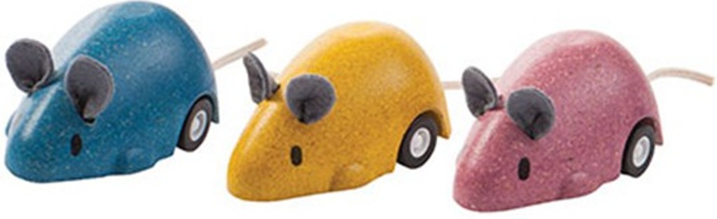 Игрушка деревянная Plan Toys Мышь двигающаяся 4611