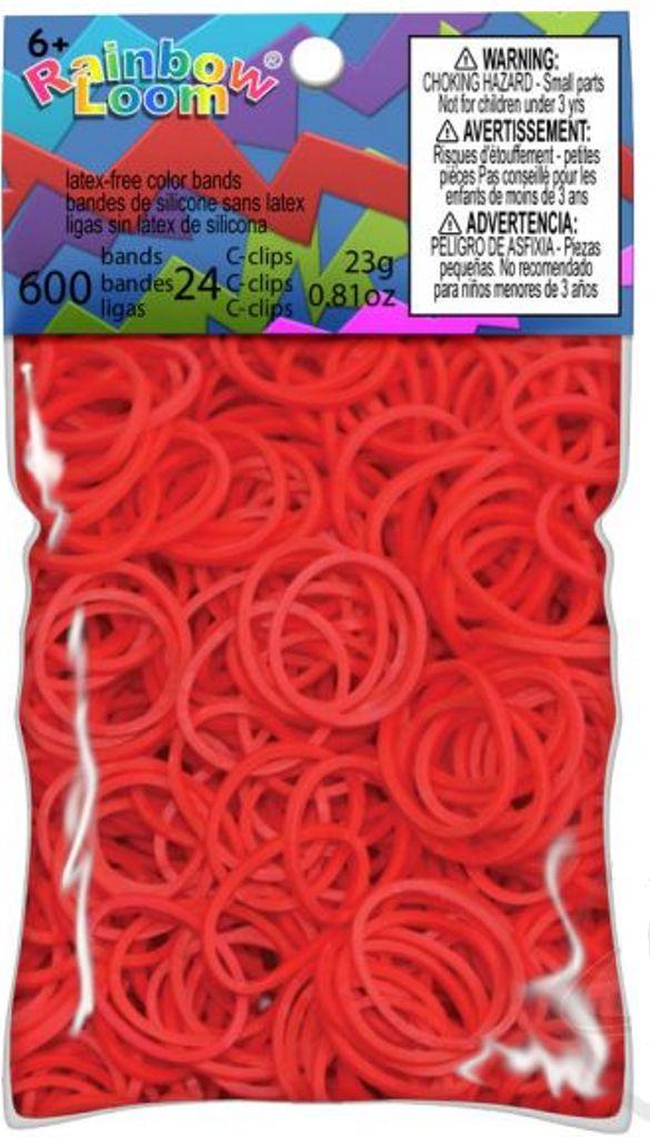 Резинки Rainbow loom Красный B0008
