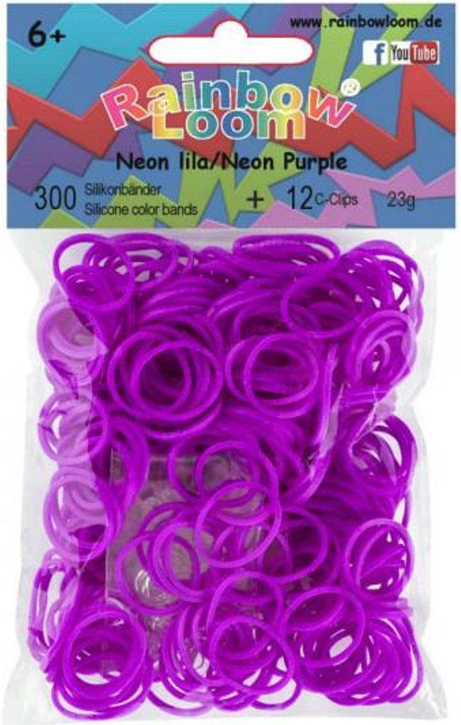 Резинки силиконовые Rainbow loom Неоновый Фиолетовый B0220