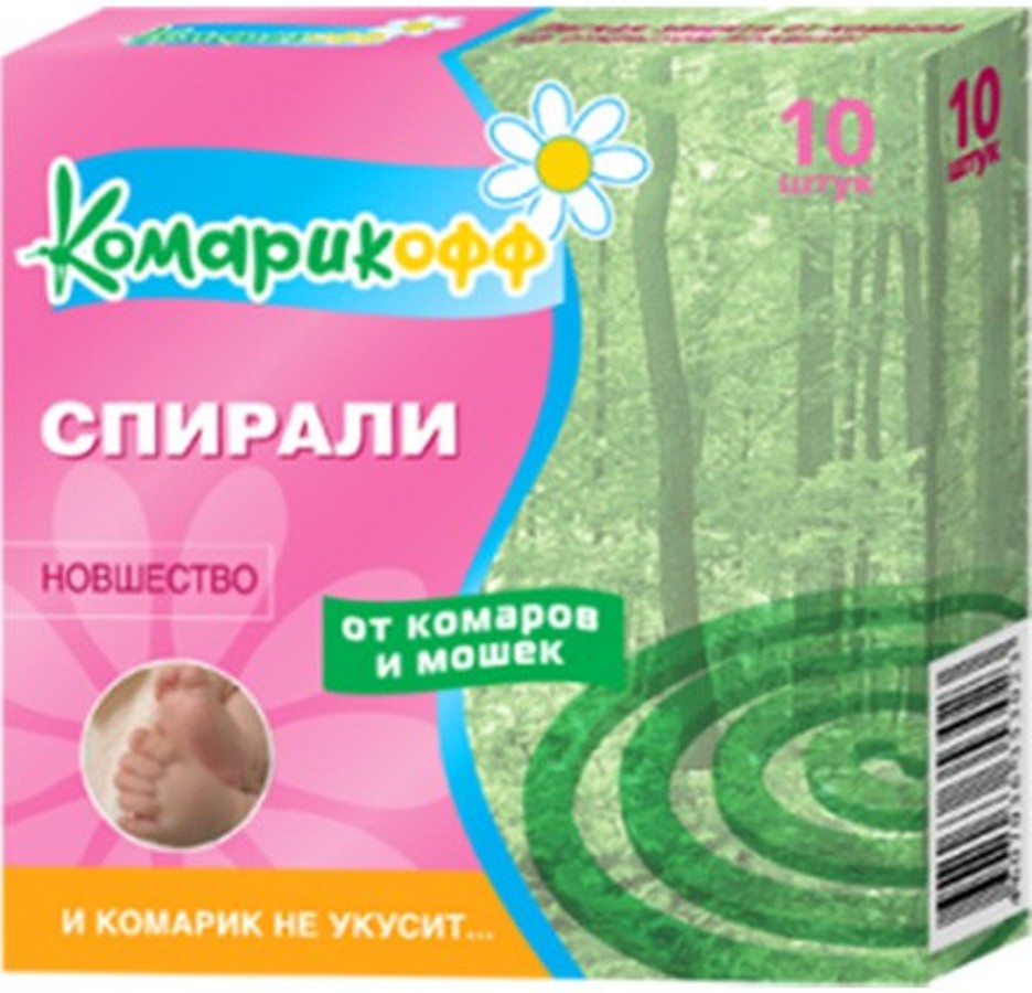 Детские спирали от комаров Комарикофф с 7 лет 10 шт