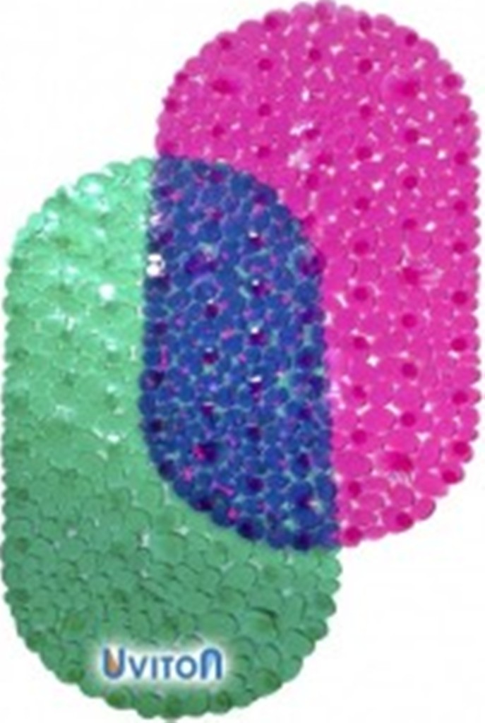 Коврик для ванны Uviton противоскользящий "Пляж" 69х39 см