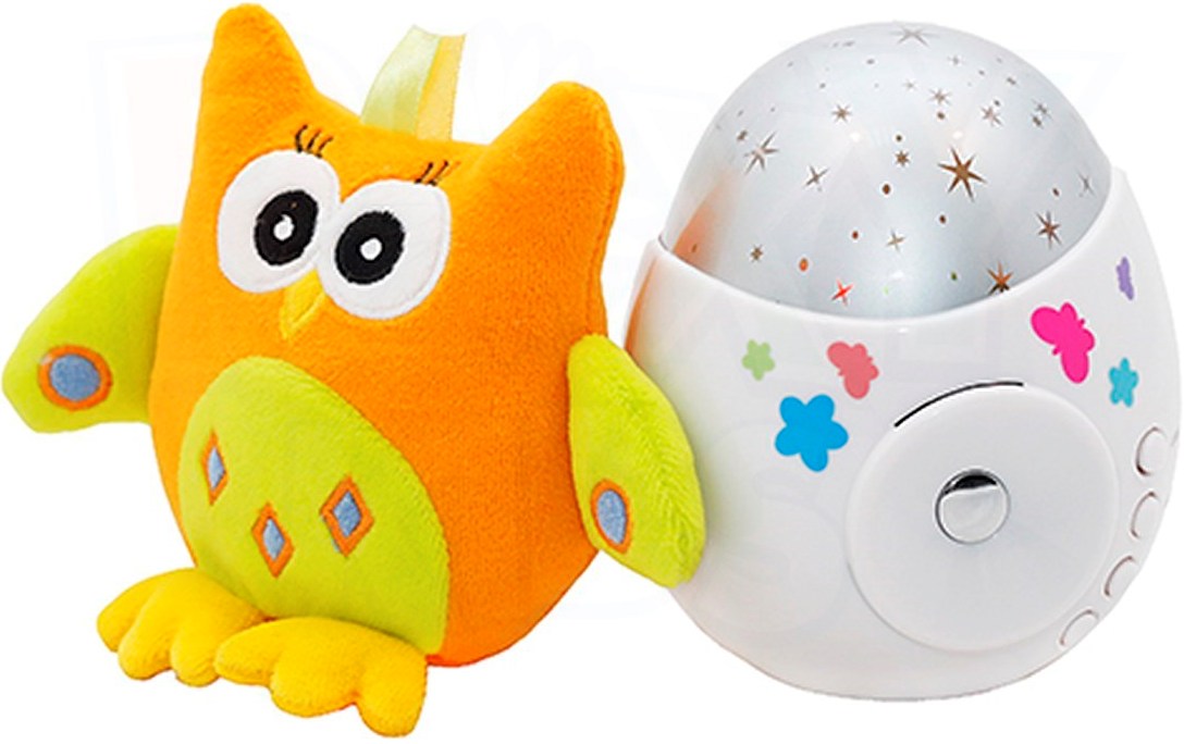 R-SA99B Игрушка-проектор звездного неба "COLIBRI" с совой ROXY-KIDS