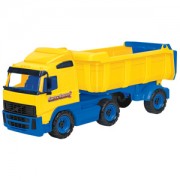 Игрушка Полесье Автомобиль-самосвал с полуприцепом в сеточке 8749