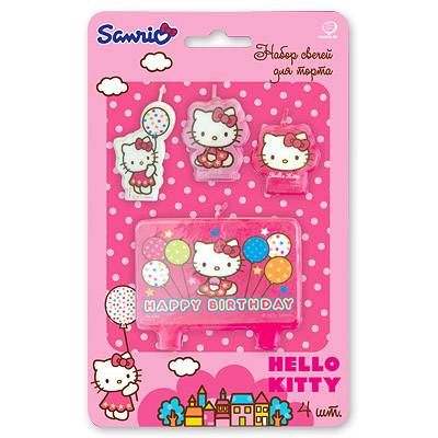 Свечи для торта Весёлая затея HB Hello Kitty