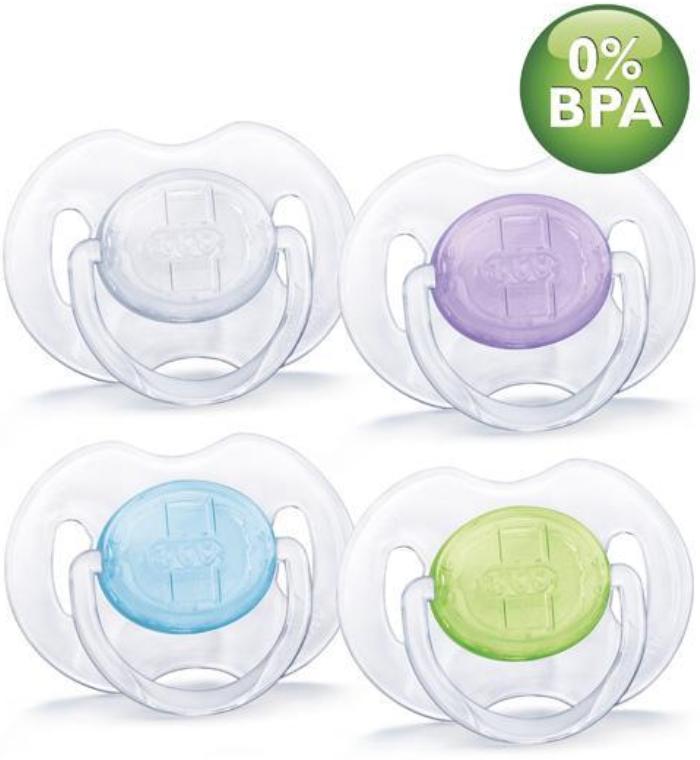 Пустышка Avent силиконовая "Классика" от 0-6 мес. (уп. 2 шт.)