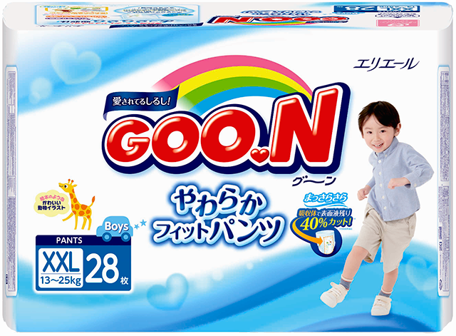 Трусики Goo.N для мальчиков ХХL (13-25кг) 28 шт
