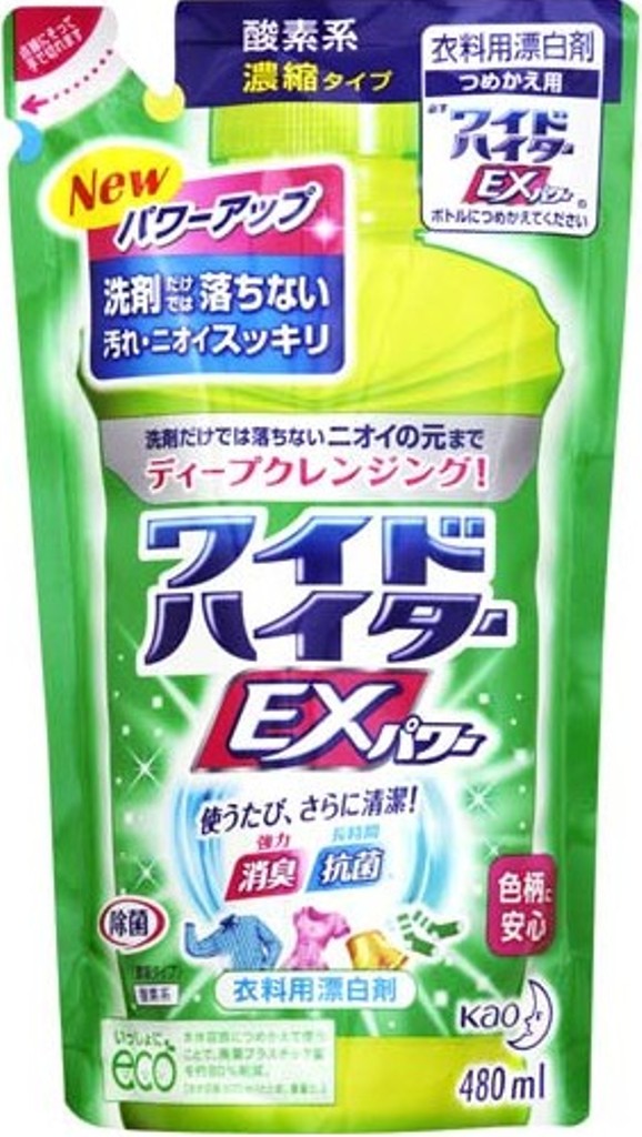 Пятновыводитель Wide Haiter Ex Power жидкий кислородный 480 мл (сменный блок) 