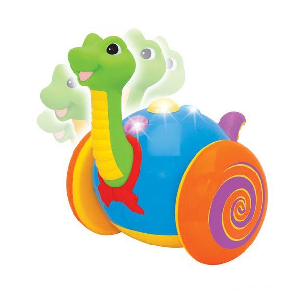 Игрушка каталка Kiddieland Веселый динозаврик KID 037762