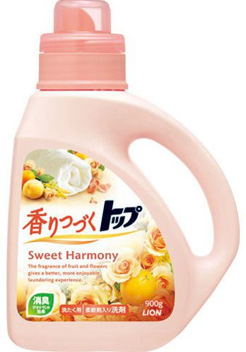 Средство для стирки Lion ТОП-сладкая гармония аромат цветов и апельсина флакон 900 мл 