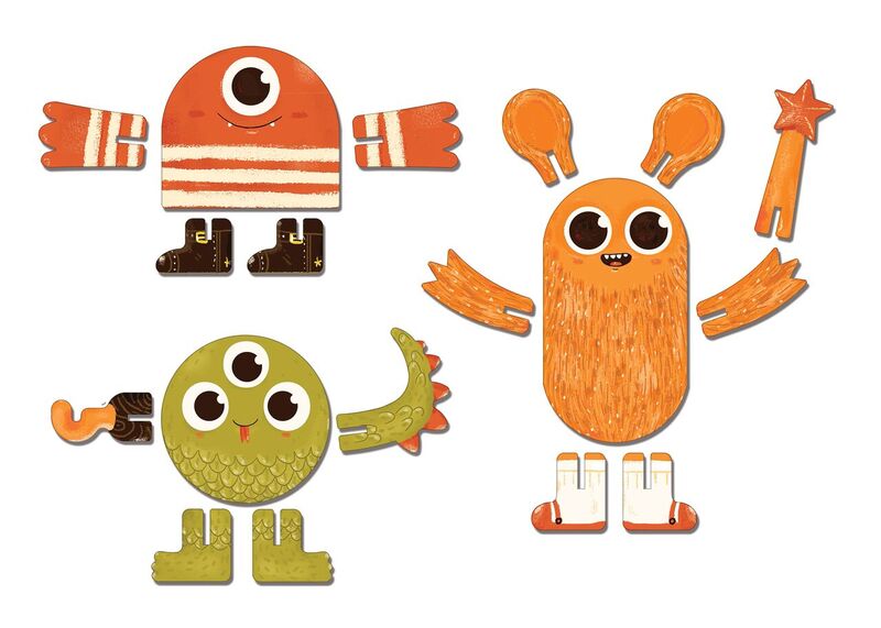 Пазл 3D Krooom Монстры k-701