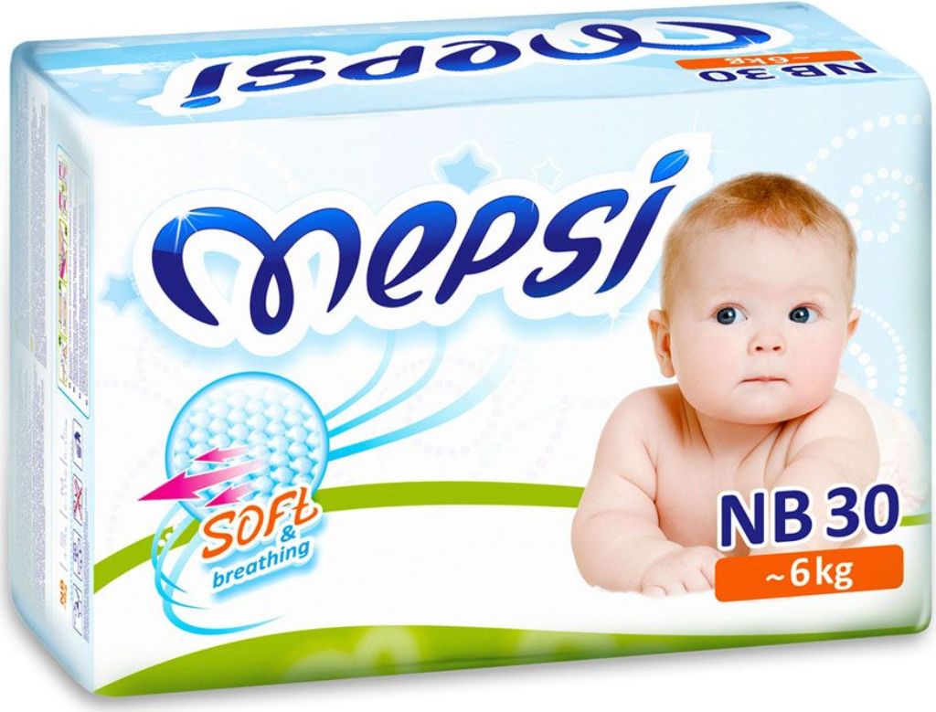 Подгузники Mepsi размер NB (до 6 кг) 30 шт