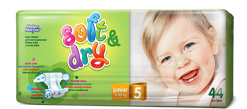 Подгузники Helen Harper Soft Dry junior (11-25 кг) 44 шт