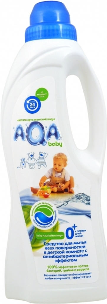 Средство для мытья всех поверхностей в детской комнате Aqa Baby антибактериальное 1000 мл