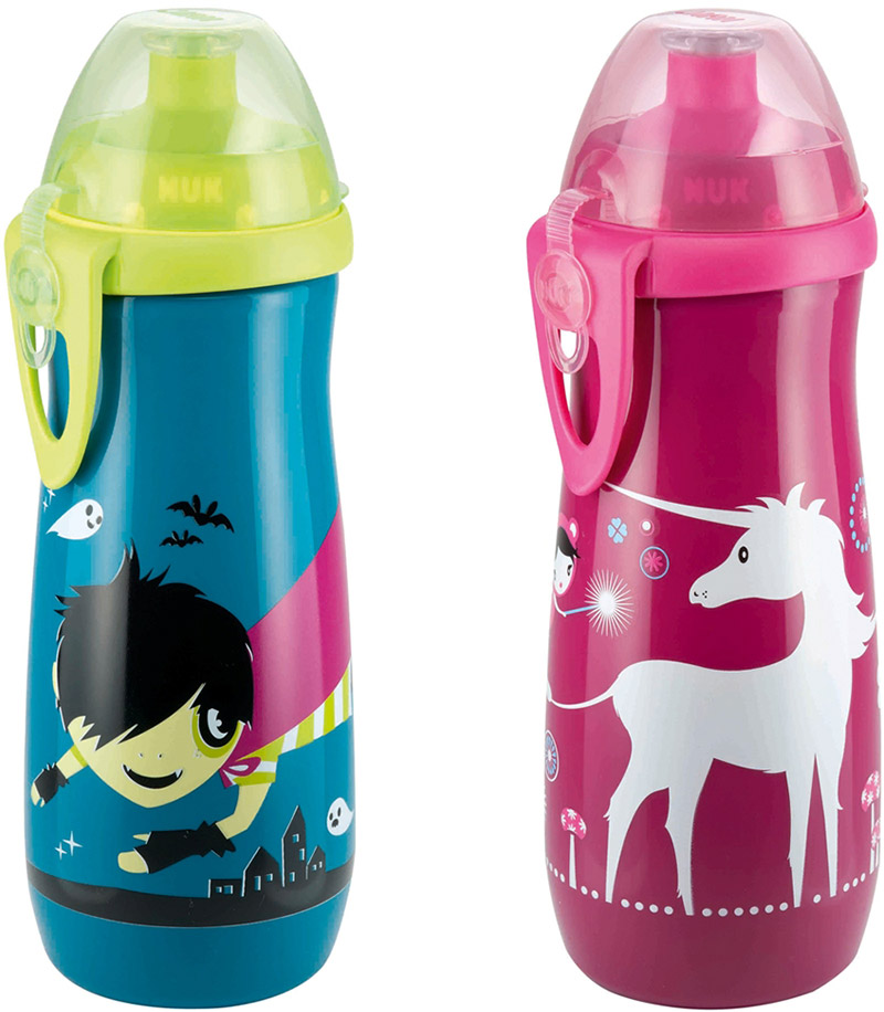 Поильник с насадкой "Тяни-толкай" Nuk Sport Cup, 450 мл, с 3 лет