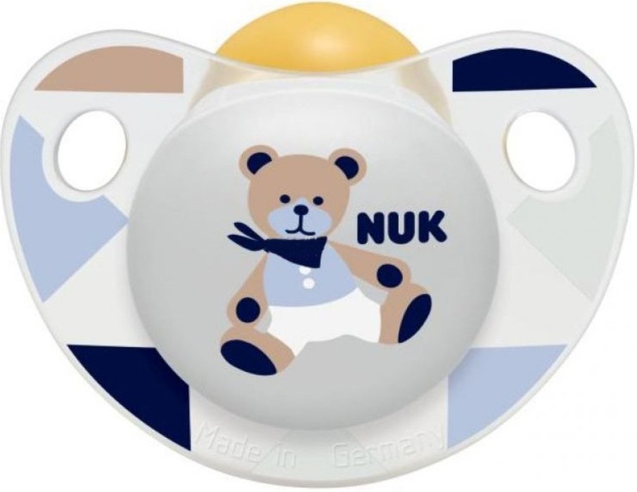 Пустышка Nuk Trendline Adore ортодонтическая латекс р. 1 с рождения