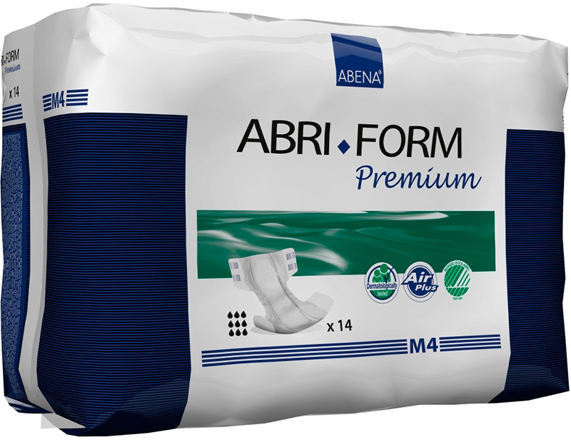 Подгузники Abena Abri-Form M4 объем 70-110 см впитываемость 3600 мл (14 шт) 00317