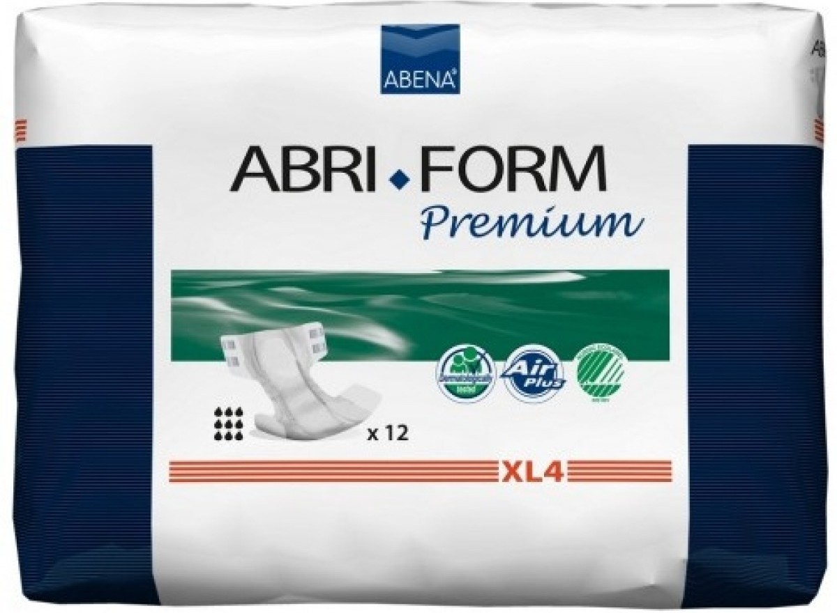 Подгузники Abena Abri-Form XL4 объем 110-170 см впитываемость 4000 мл (12 шт) 00319