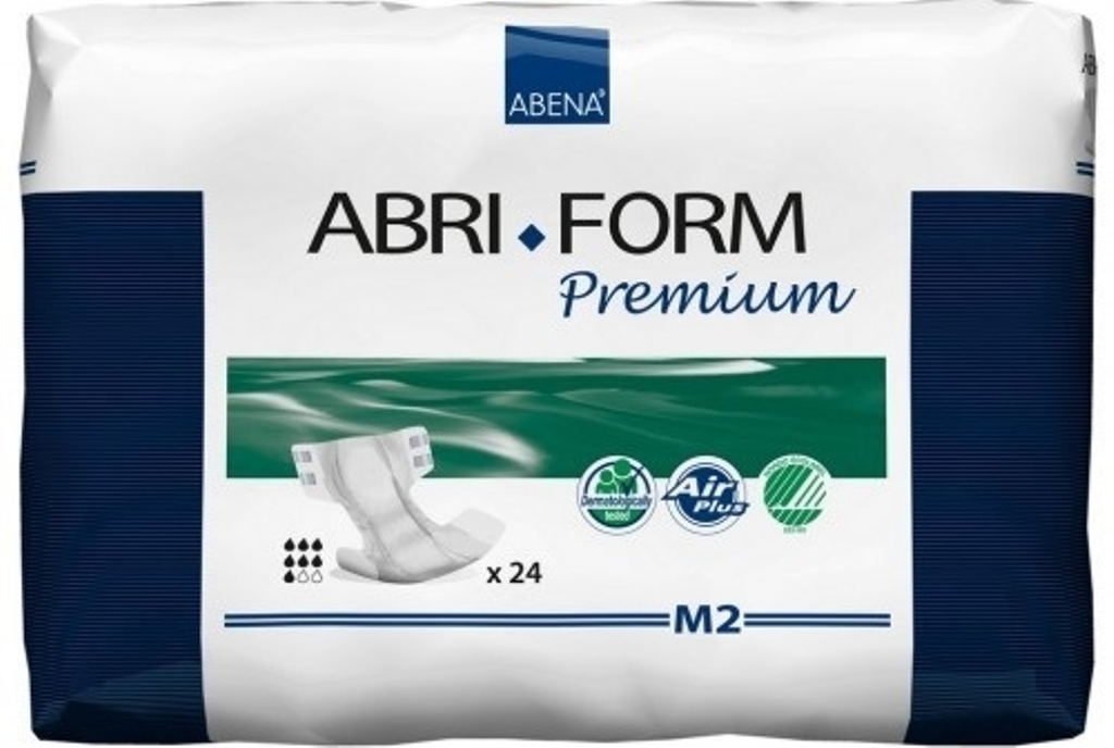 Подгузники Abena Abri-Form M2 объем 70-110 см впитываемость 2600 мл (24 шт) 00327