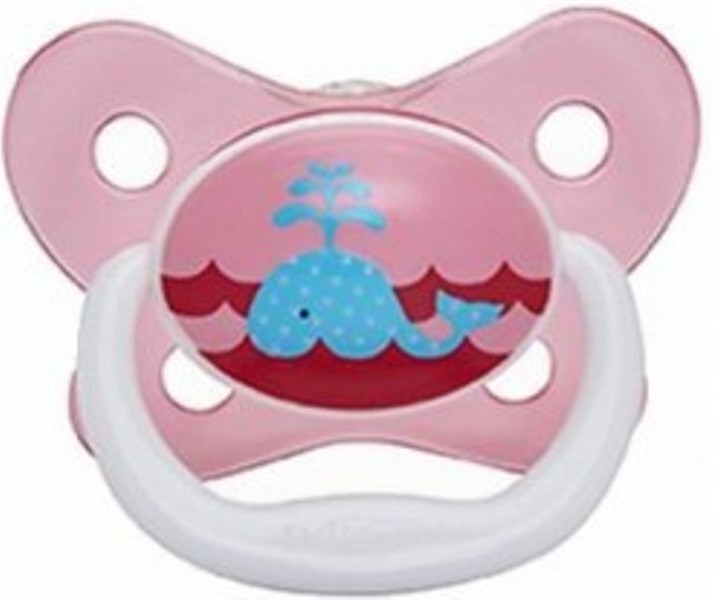 Пустышка Dr.Browns силиконовая ортодонтическая PreVent Бабочки розовая 0-6 мес