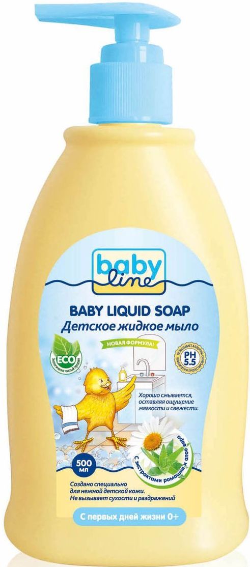 Жидкое мыло для детей Babyline Nature с дозатором 500 мл