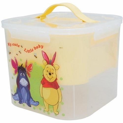 Контейнер для детских принадлежностей ToyMart Винни 7 л банановый 2824-Д