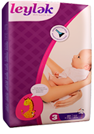 Подгузники Leylеk размер M (4-9 кг) 58 шт