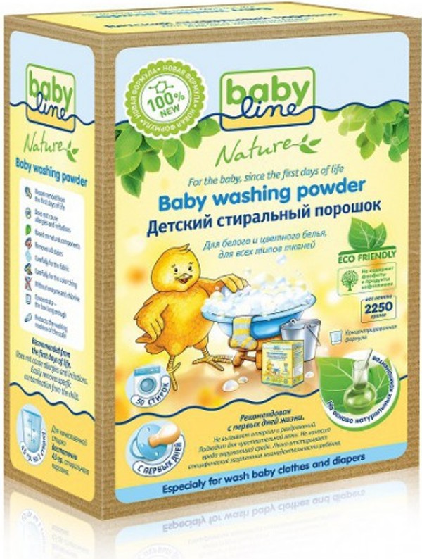 Стиральный порошок Babyline Nature детский концентрат 2,25 кг 