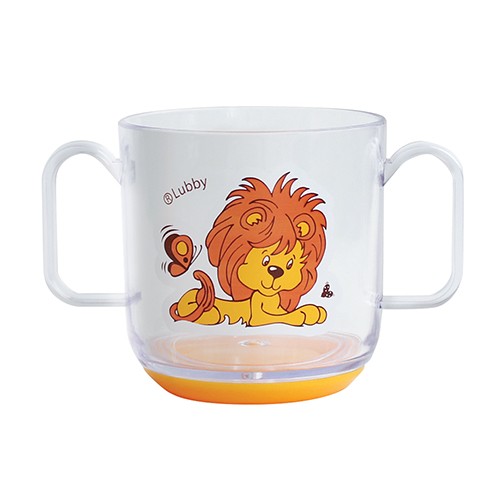 Кружка тренировочная с ручками  Lubby "Веселые животные" от 6 мес. 150 мл. 13951